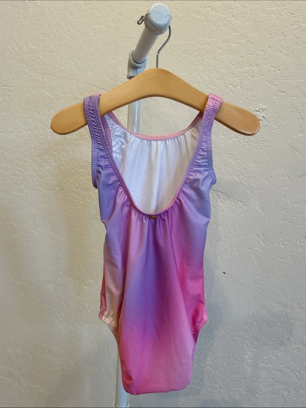 PQ Swim Pink Ombre Girls' One-Piece with Glitter Heart
